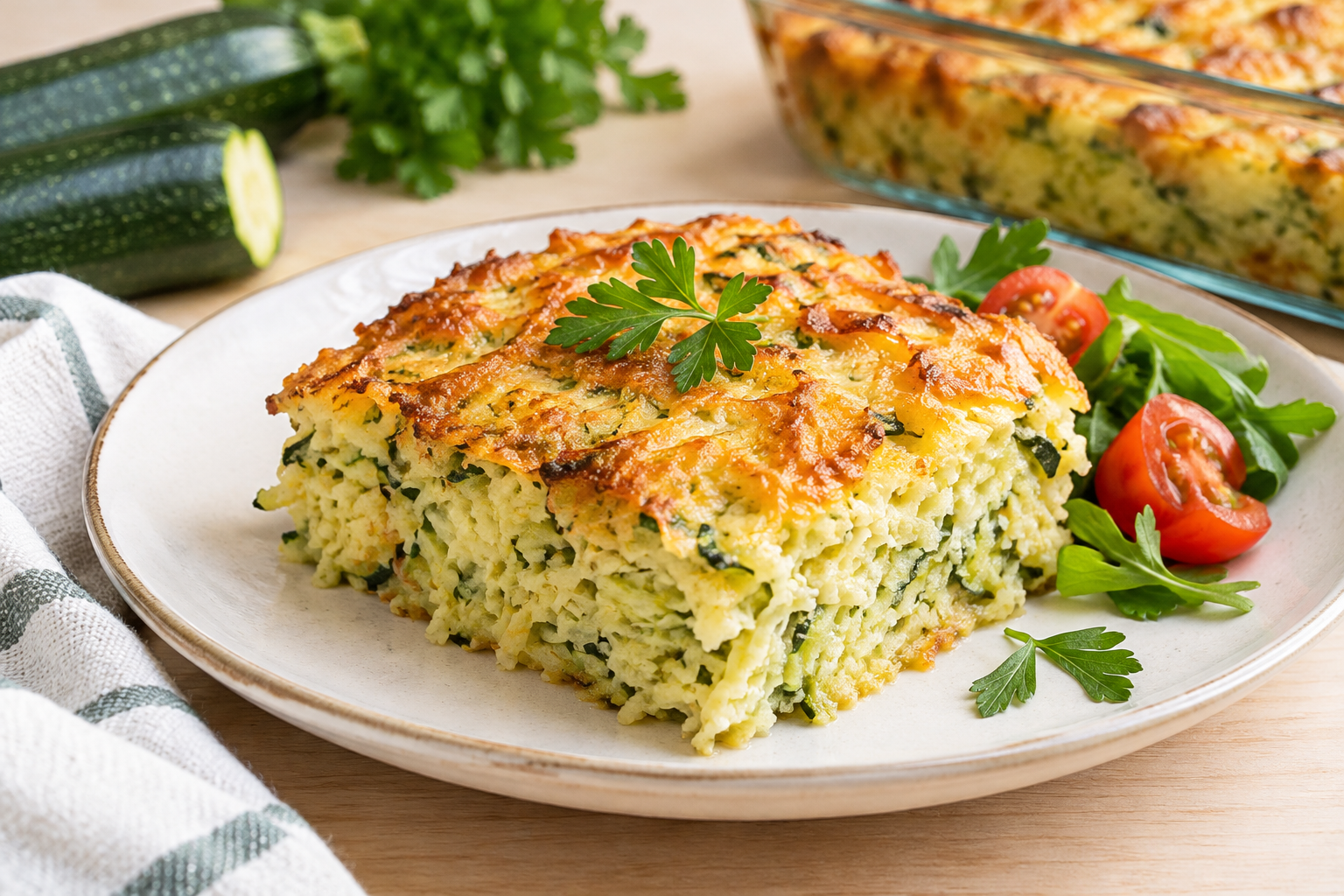 Jak na dráteník z cukety (cuketový nákyp): Jednoduchý recept bez masa