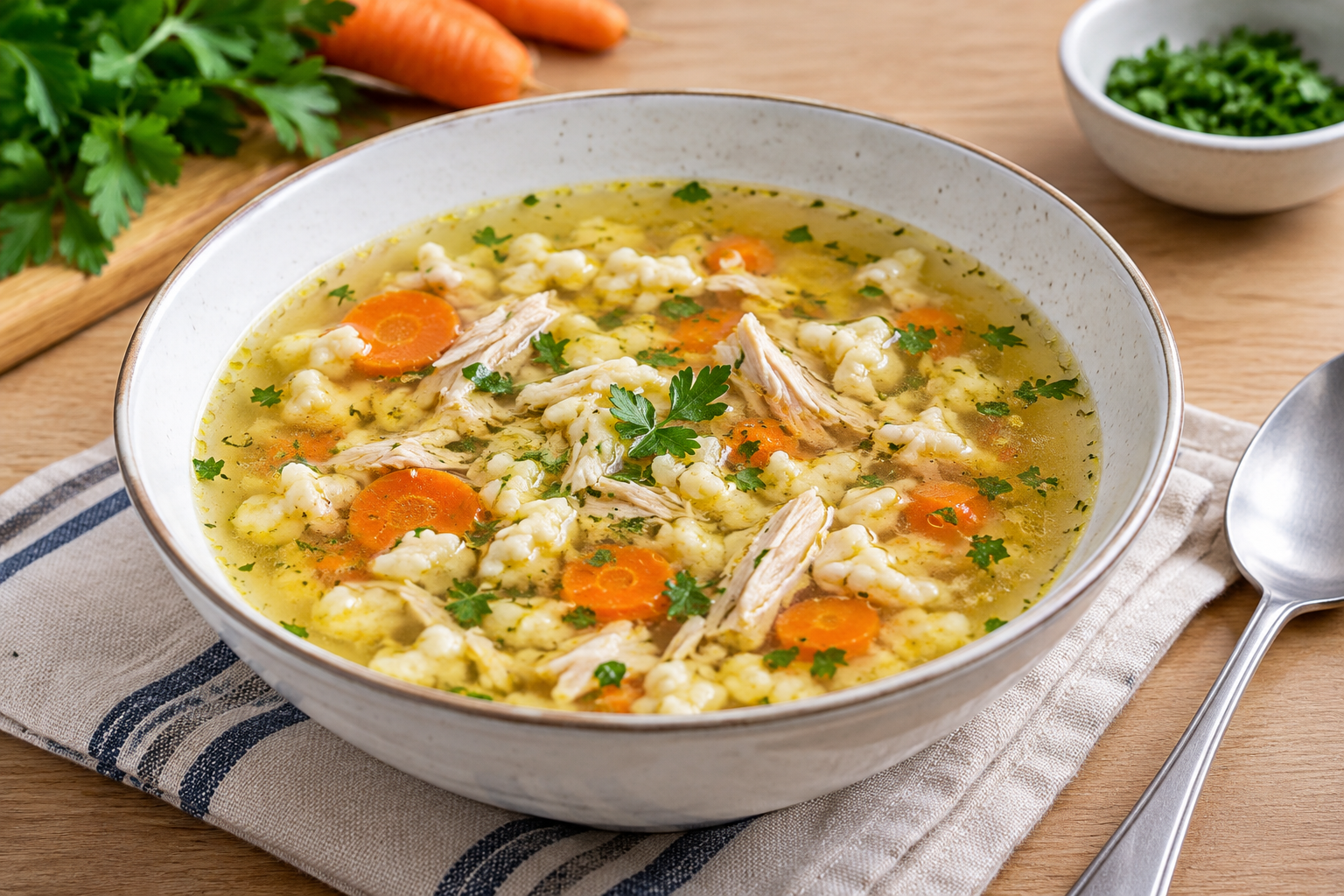 Jak na slepičí vývar s drobením: Domácí recept krok za krokem