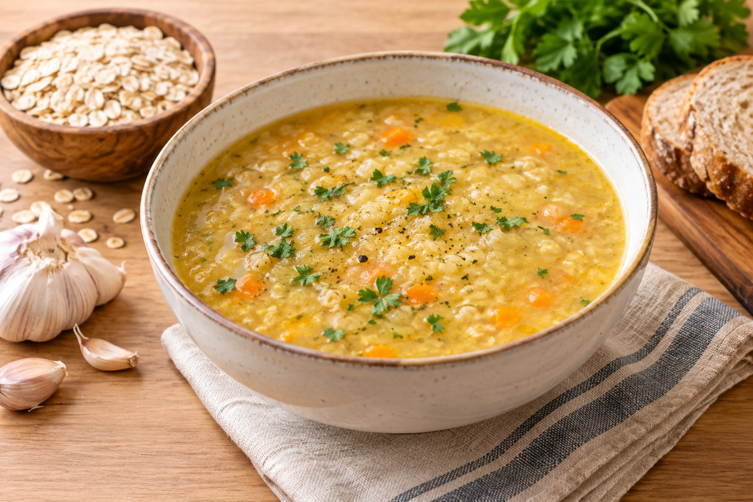 Jak na vločkovou polévku s česnekem: Levný sytý recept
