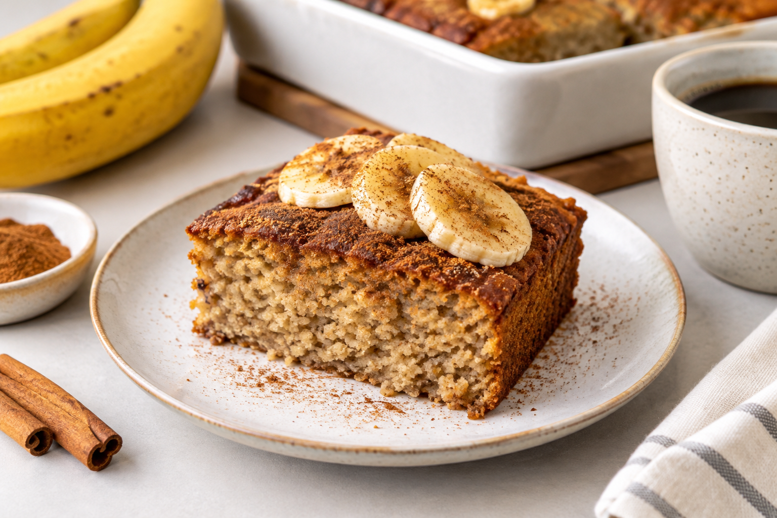 Jak na skořicovo-banánový moučníček: Jednoduchý recept bez masa
