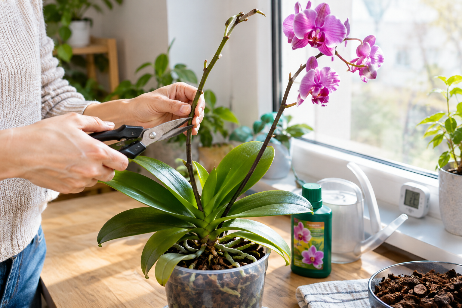 Jak podpořit kvetení pokojových orchidejí