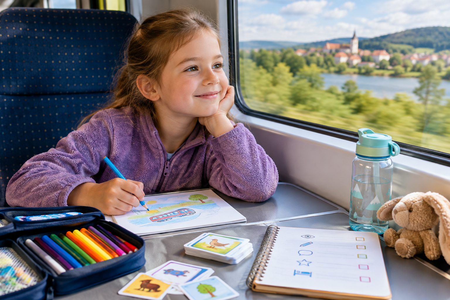 Jak vymyslet zábavu pro mladšího školáka (6–9 let) na cestu autobusem nebo vlakem