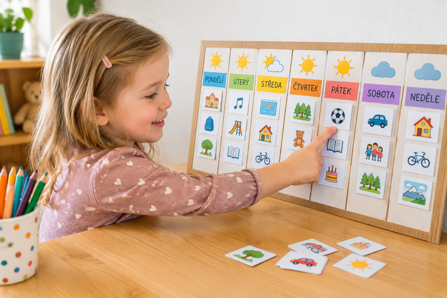 Jak nastavit jednoduchý rodinný kalendář, kterému porozumí i předškoláka (3–6 let)