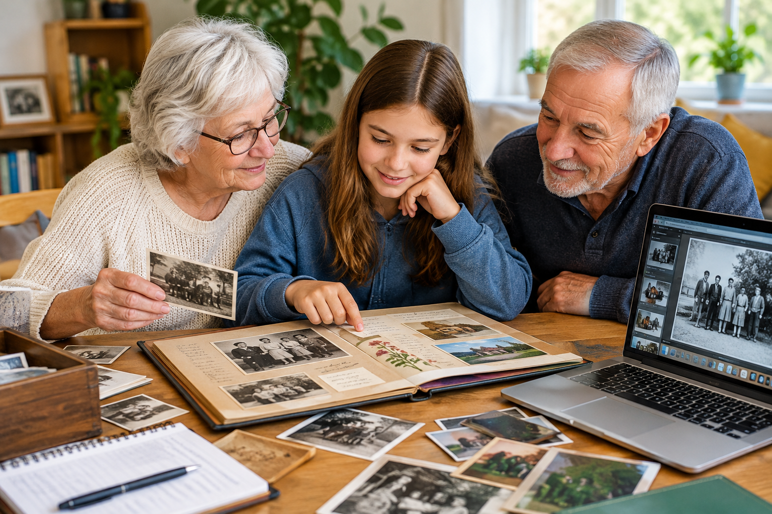 Jak s starším školákem (10–12 let) vytvořit rodinnou kroniku z fotografií a vzpomínek