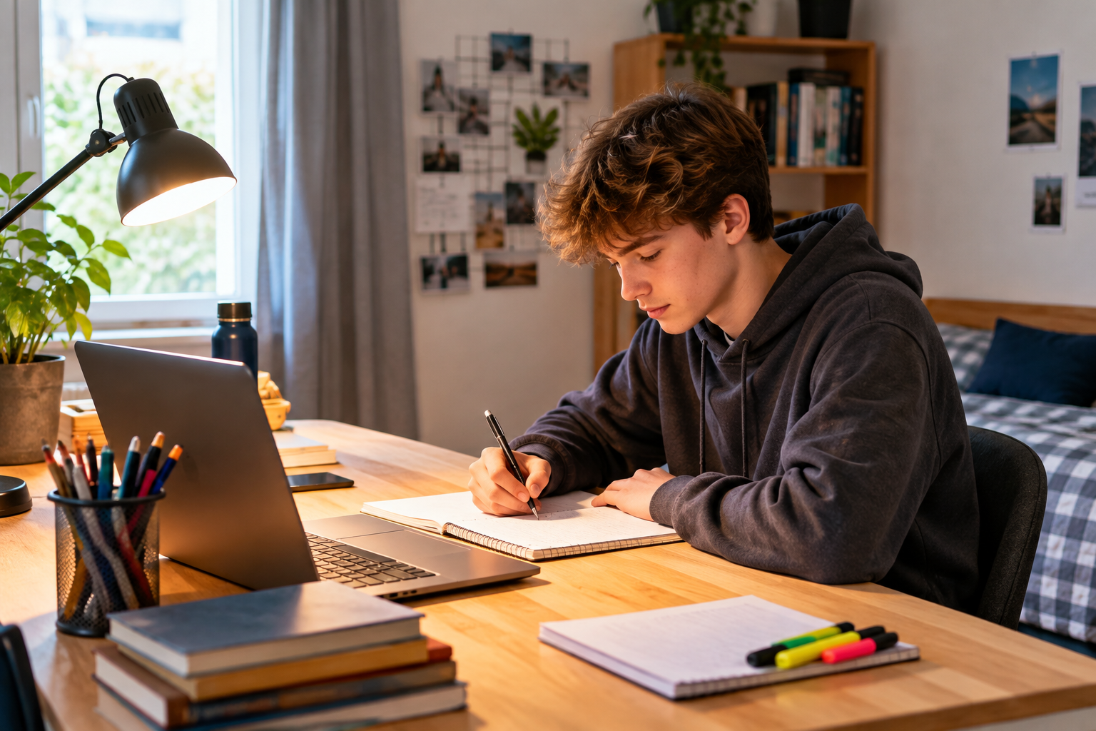 Jak připravit prostor na domácí úkoly pro teenagera (13–16 let) bez velkých nákupů