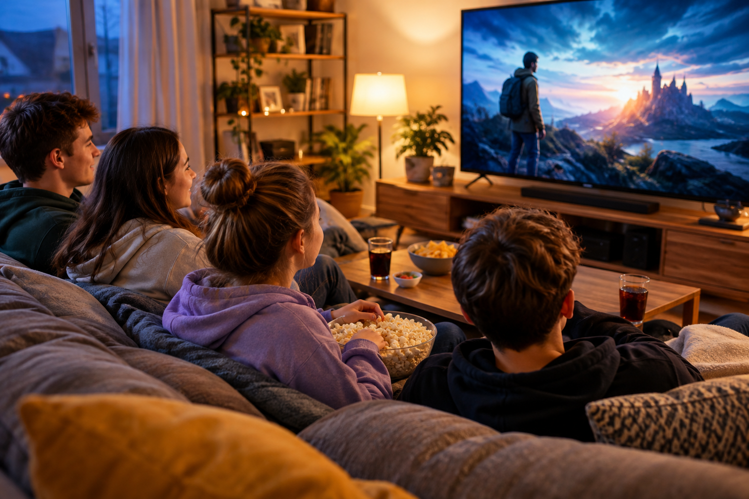 Jak připravit domácí filmový večer pro rodinu s dětmi různého věku (pro děti ve věku 13–16 let)
