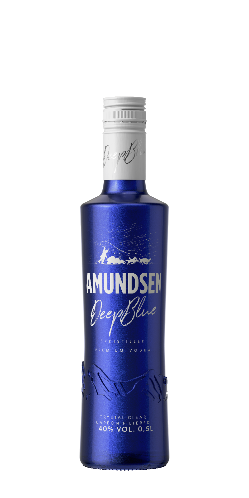 Nová Amundsen Deep Blue: 6x destilovaná obilná vodka silná a čistá jako pohled na temnou noční oblohu