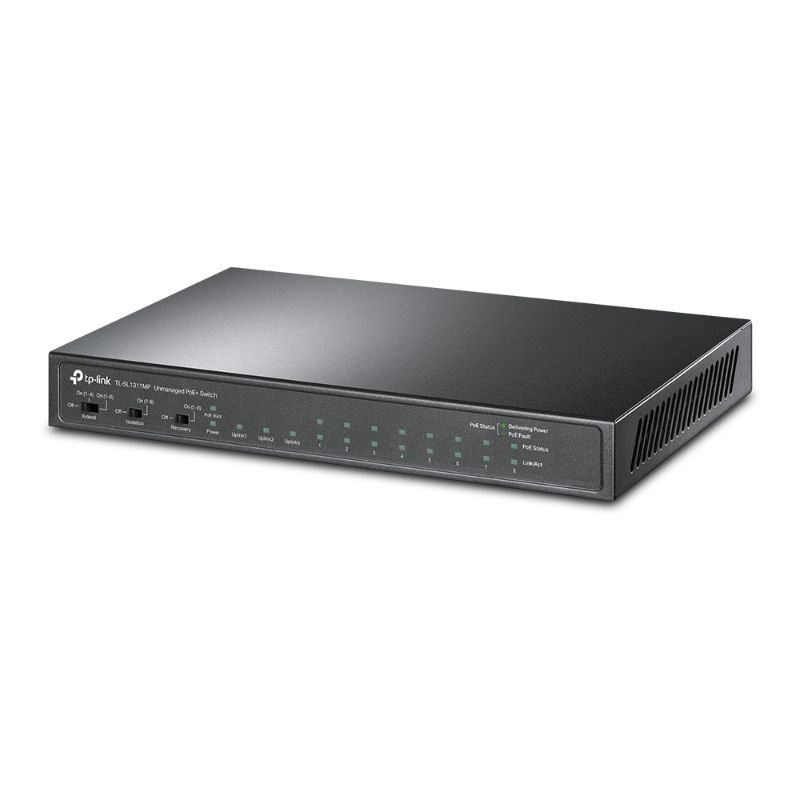TP-Link TL-SL1311MP: Stolní switch s bohatou nabídkou portů i podporou PoE
